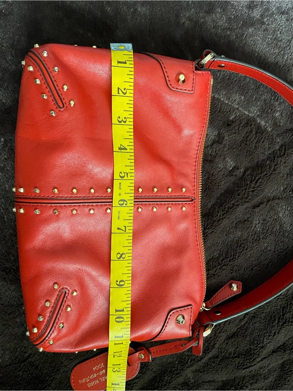 Michael Kors Astor Studded Shoulder Bag